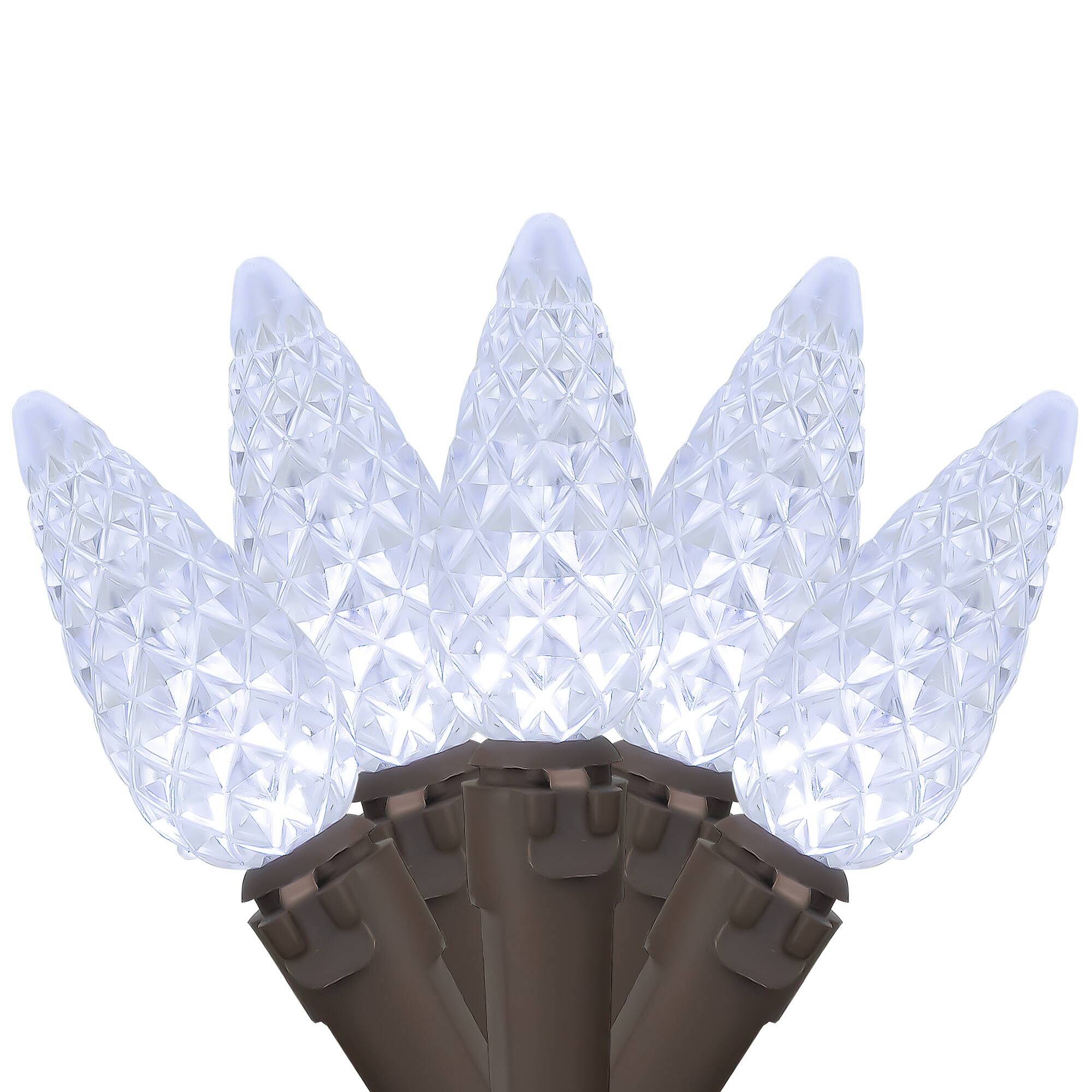 70ct. Pure White LED C6 String Lights